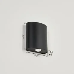 Applique murale d'extérieur Oiba LED Gris, 1 lumière