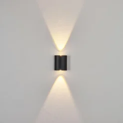 Applique murale d'extérieur Oiba LED Gris, 1 lumière