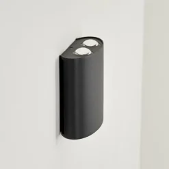 Applique murale d'extérieur Oiba LED Gris, 1 lumière