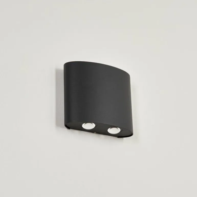 Applique murale d'extérieur Oiba LED Gris, 1 lumière