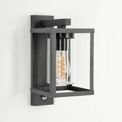 Applique murale d'extérieur Parkkola Anthracite, 1 lumière, Détecteur de mouvement