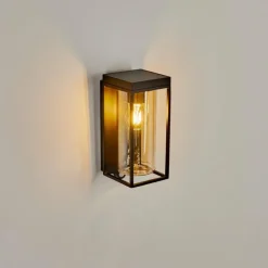 Applique murale d'extérieur Palanga LED Noir, 1 lumière, Détecteur de mouvement