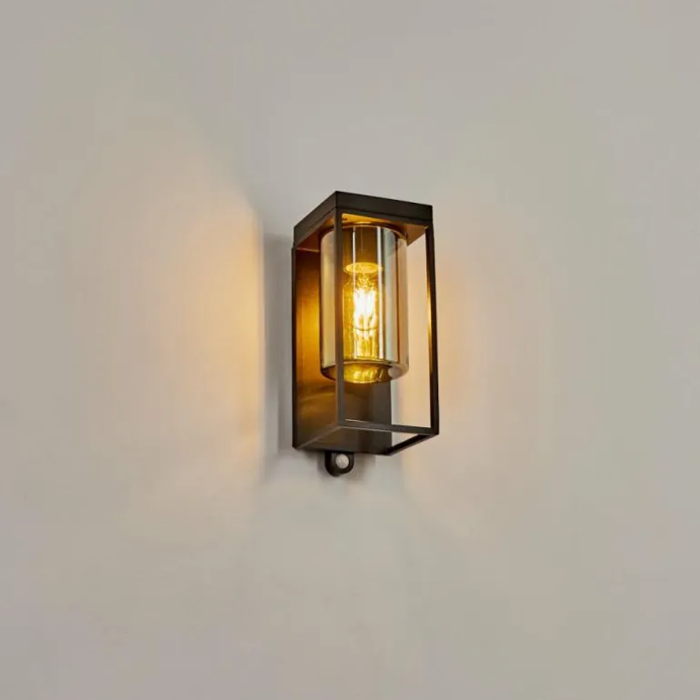 Applique murale d'extérieur Palanga LED Noir, 1 lumière, Détecteur de mouvement