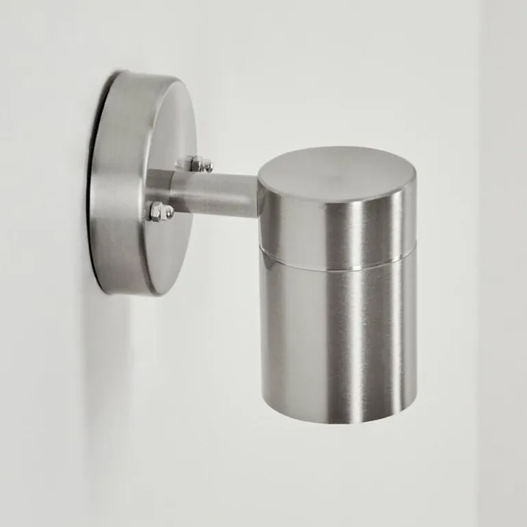 Applique murale d'extérieur Corneda Acier inoxydable, 1 lumière