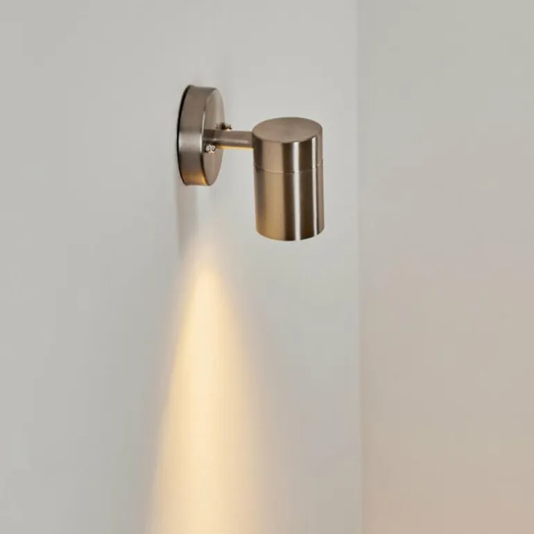 Applique murale d'extérieur Corneda Acier inoxydable, 1 lumière