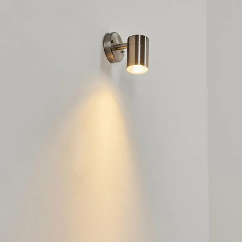 Applique murale d'extérieur Corneda Acier inoxydable, 1 lumière