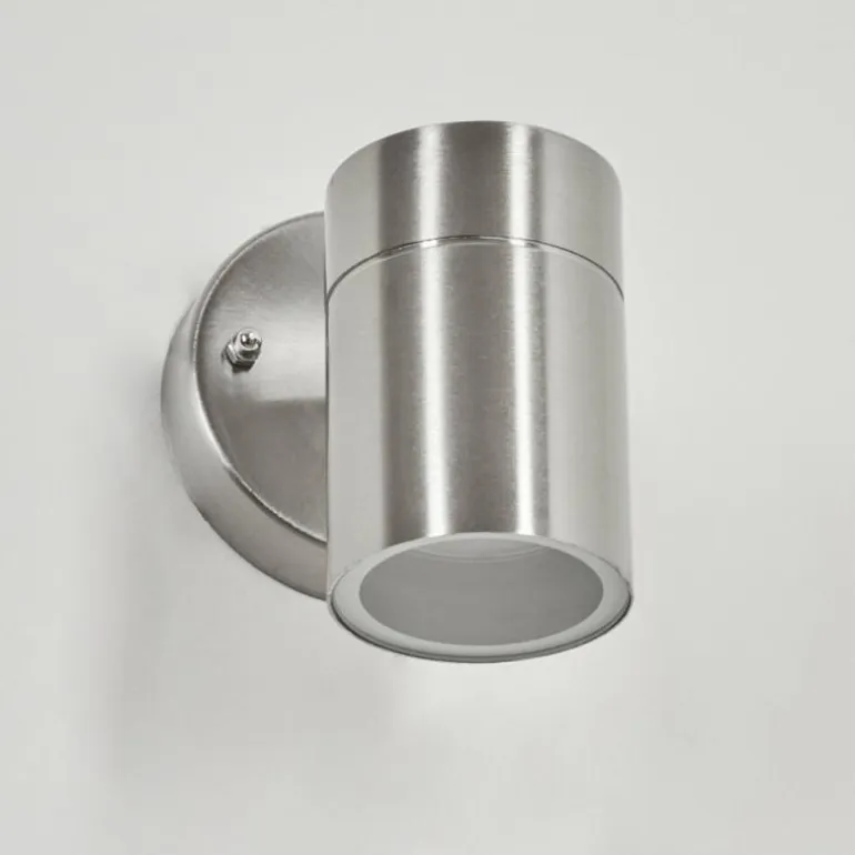 Applique murale d'extérieur Corneda Acier inoxydable, 1 lumière