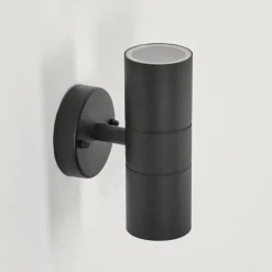Applique murale d'extérieur Koila Noir, 2 lumières