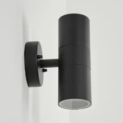 Applique murale d'extérieur Koila Noir, 2 lumières