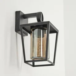 Applique murale d'extérieur Heinonen Noir, 1 lumière