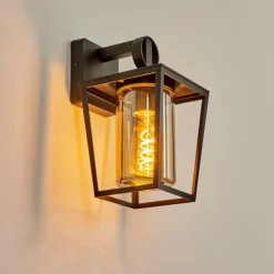 Applique murale d'extérieur Heinonen Noir, 1 lumière