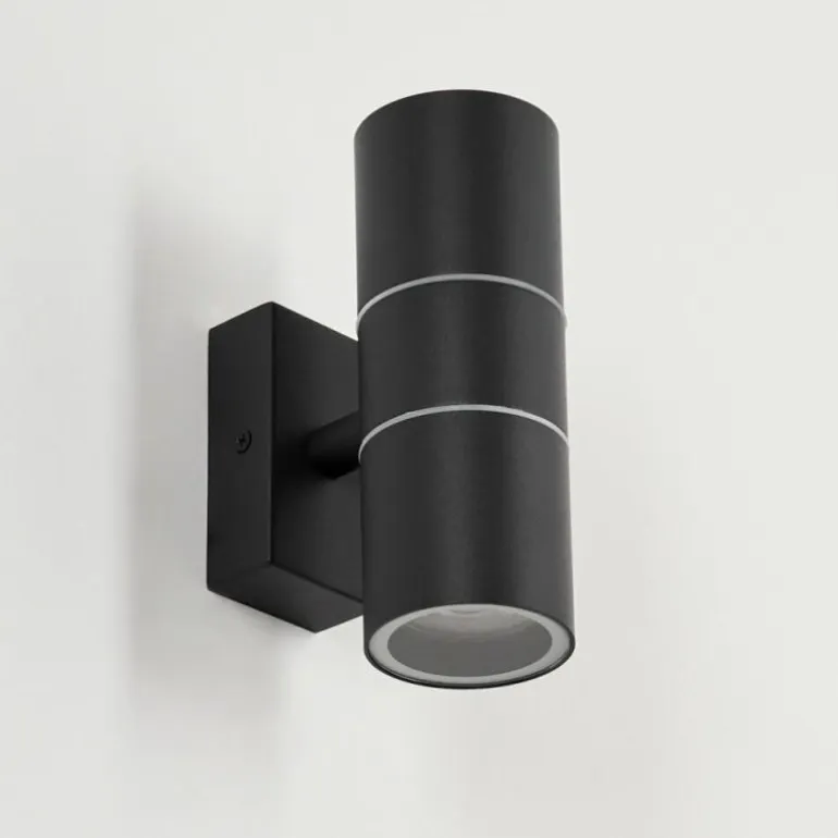 Applique murale d'extérieur Simola Anthracite, 2 lumières