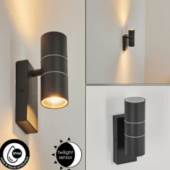 Applique murale d'extérieur Simola Anthracite, 2 lumières