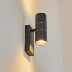 Applique murale d'extérieur Simola Anthracite, 2 lumières