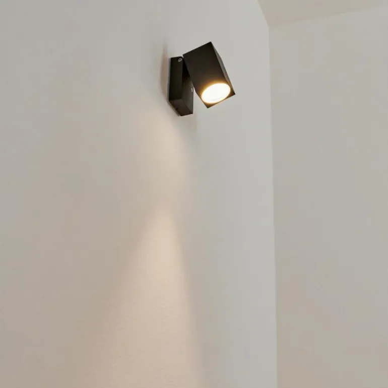Applique murale d'extérieur Holiseva LED Noir, 1 lumière