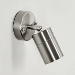 Applique murale d'extérieur Corneda Acier inoxydable, 1 lumière