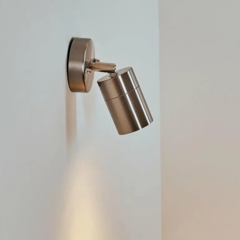 Applique murale d'extérieur Corneda Acier inoxydable, 1 lumière