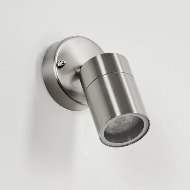 Applique murale d'extérieur Corneda Acier inoxydable, 1 lumière