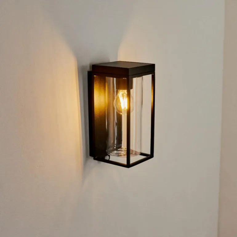 Applique murale d'extérieur Palanga LED Noir, 1 lumière, Détecteur de mouvement