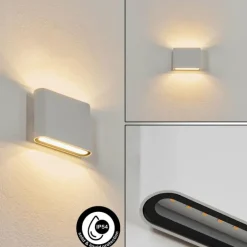 Applique murale d'extérieur Tammisaari LED Transparent, Blanc, 1 lumière