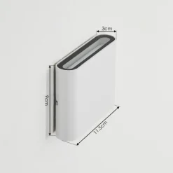 Applique murale d'extérieur Tammisaari LED Transparent, Blanc, 1 lumière