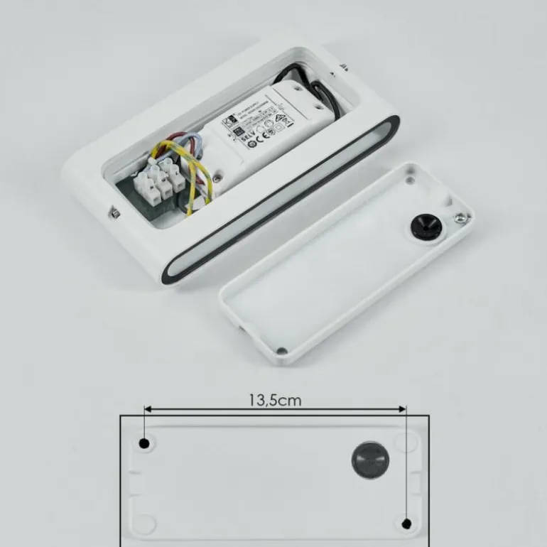 Applique murale d'extérieur Tammisaari LED Transparent, Blanc, 1 lumière
