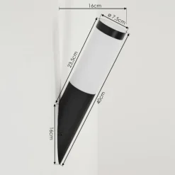 Applique murale d'extérieur Ruti Noir, 1 lumière