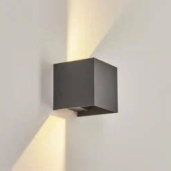 Applique murale d'extérieur Anobra LED Anthracite, Blanc, 1 lumière