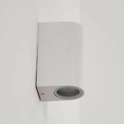 Applique murale d'extérieur Kingstown Blanc, 2 lumières