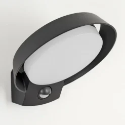 Applique murale d'extérieur Kelo LED Anthracite, 1 lumière, Détecteur de mouvement
