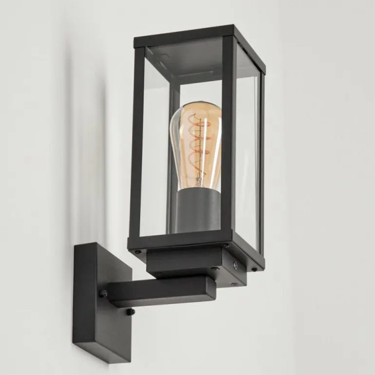 Applique murale d'extérieur Lapa Noir, 1 lumière