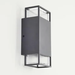 Applique murale d'extérieur Ramalhal Anthracite, 2 lumières