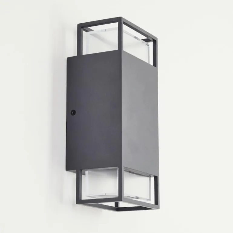 Applique murale d'extérieur Ramalhal Anthracite, 2 lumières