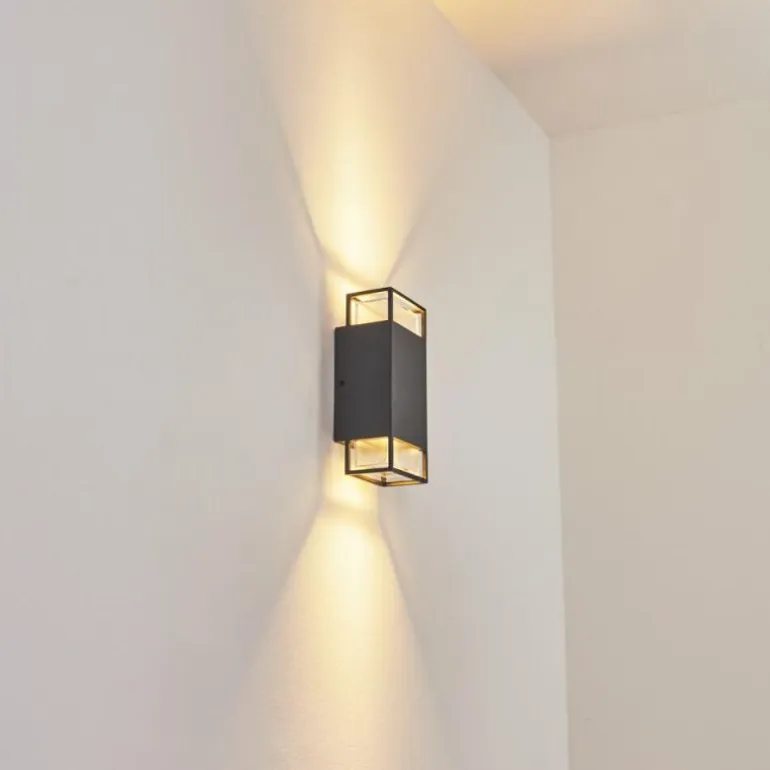 Applique murale d'extérieur Ramalhal Anthracite, 2 lumières
