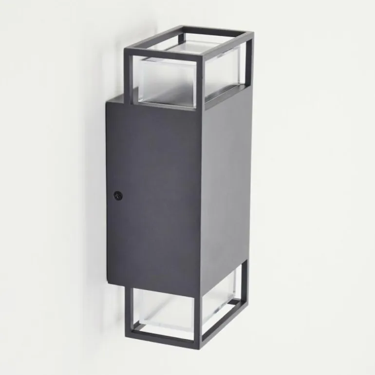 Applique murale d'extérieur Ramalhal Anthracite, 2 lumières