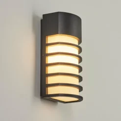 Applique murale d'extérieur Kurola Noir, 1 lumière