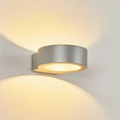 Applique murale d'extérieur Azervadinha LED Argenté, 1 lumière