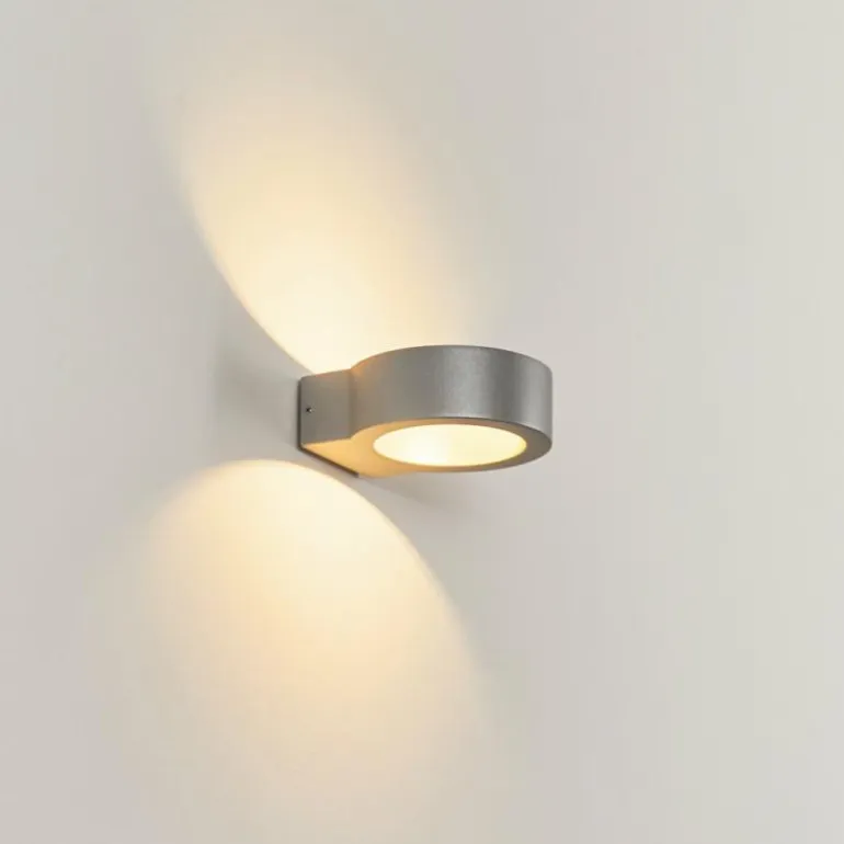 Applique murale d'extérieur Azervadinha LED Argenté, 1 lumière