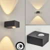 Applique murale d'extérieur Curvel LED Noir, 2 lumières