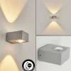 Applique murale d'extérieur Curvel LED Argenté, 2 lumières