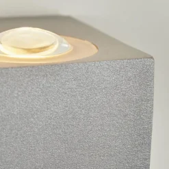 Applique murale d'extérieur Curvel LED Argenté, 2 lumières