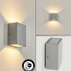 Applique murale d'extérieur Casmilo LED Argenté, 2 lumières
