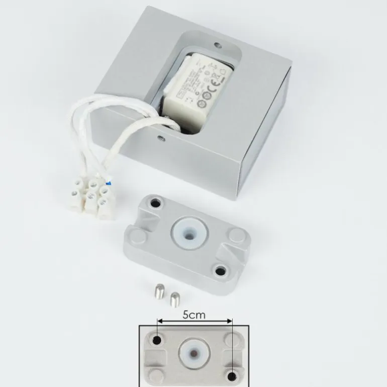 Applique murale d'extérieur Casmilo LED Argenté, 2 lumières
