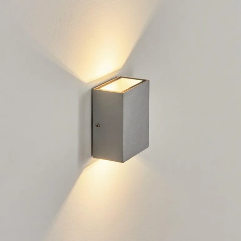 Applique murale d'extérieur Casmilo LED Argenté, 2 lumières