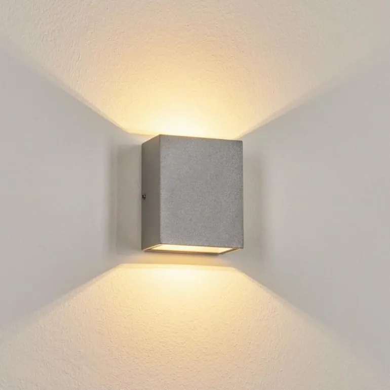 Applique murale d'extérieur Casmilo LED Argenté, 2 lumières