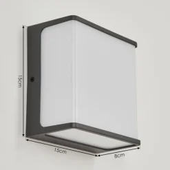 Applique murale d'extérieur Burseryd LED Anthracite, Blanc, 1 lumière