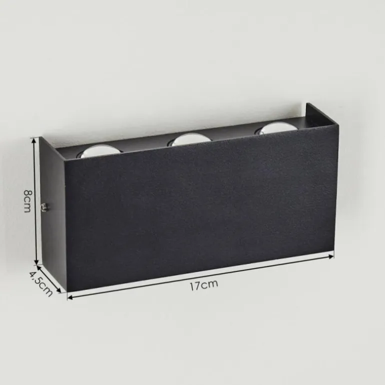 Applique murale d'extérieur Morenos LED Anthracite, Blanc, 6 lumières