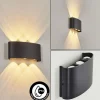 Applique murale d'extérieur Glencoe LED Noir, 6 lumières