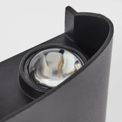 Applique murale d'extérieur Glencoe LED Noir, 6 lumières