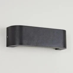 Applique murale d'extérieur Kirkhall LED Noir, 1 lumière